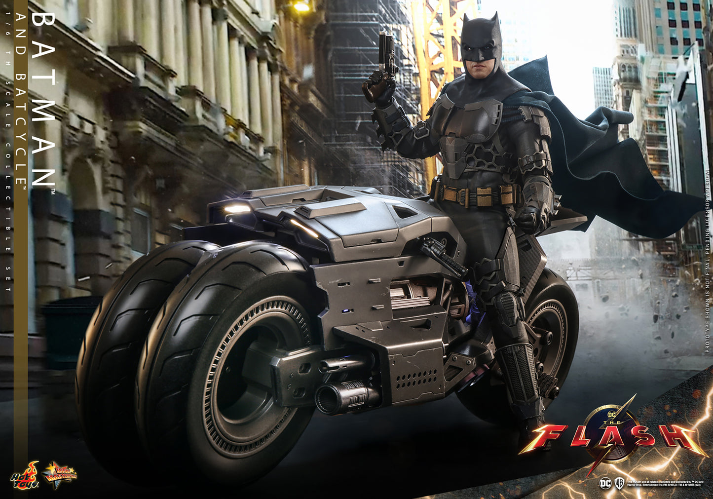 Batman and Batcycle Sixth Scale Figure Set by Hot Toys