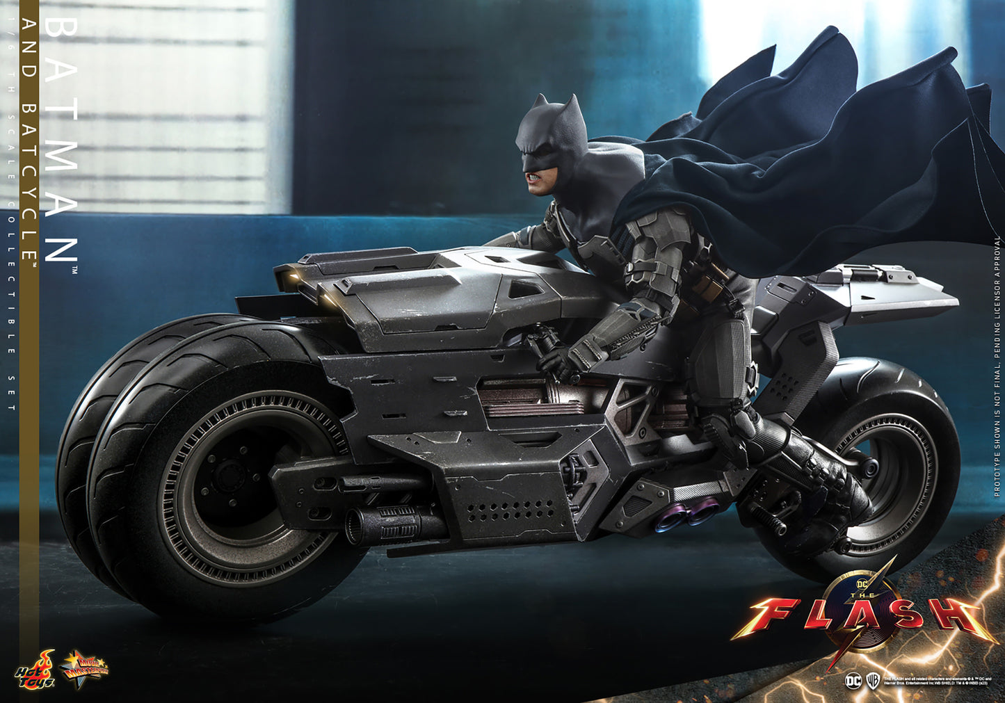 Batman and Batcycle Sixth Scale Figure Set by Hot Toys