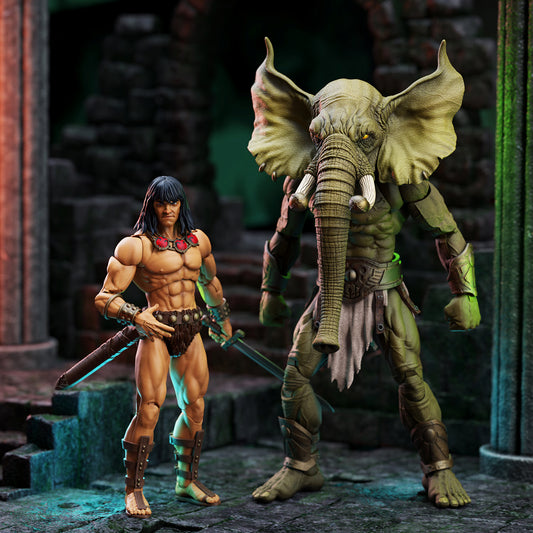 Young Conan & Yag-Kosha Collectible Set – Boss Fight Studio