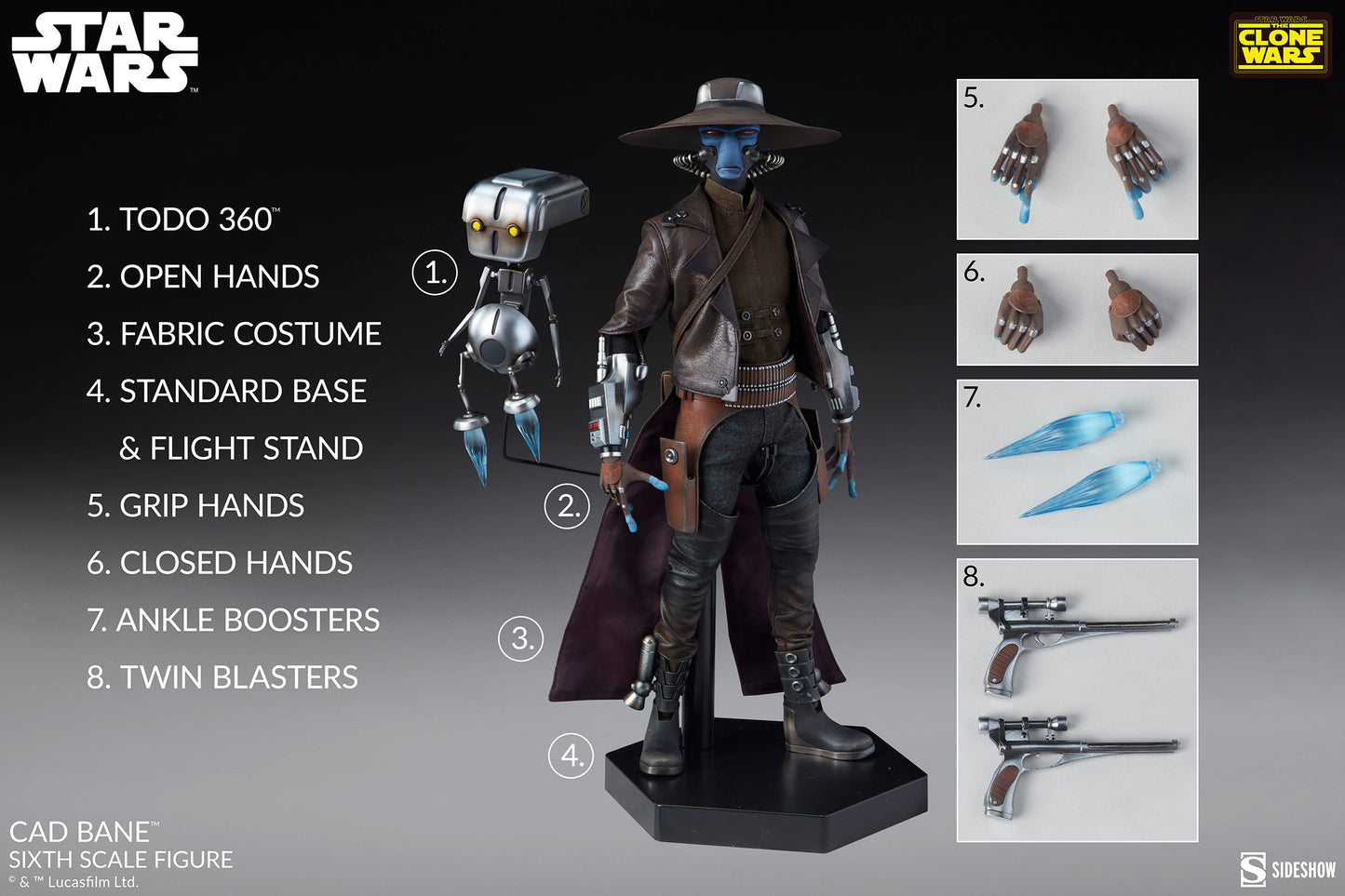Cad Bane 1/6 Scale Figure by Sideshow Collectibles
