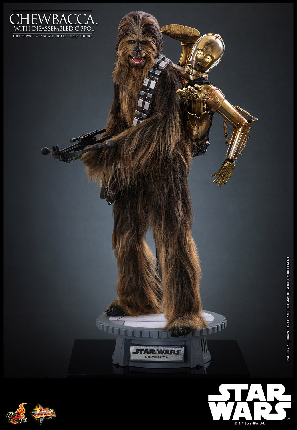 Chewbacca with Disassembled C-3PO Sixth Scale Figure