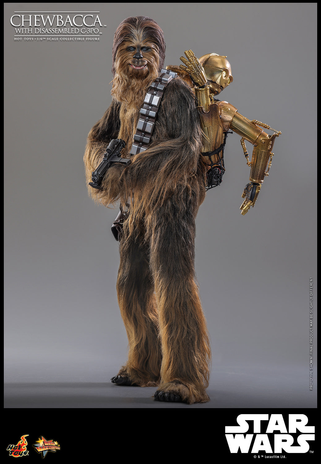 Chewbacca with Disassembled C-3PO Sixth Scale Figure