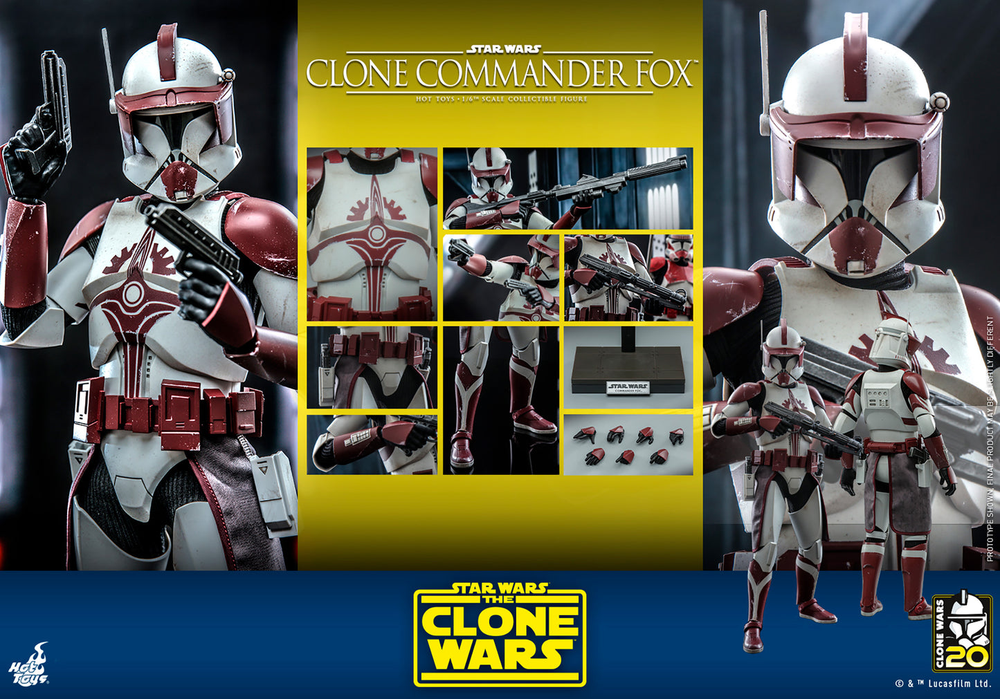 Clone Commander Fox 1/6 Scale Figure by Hot Toys