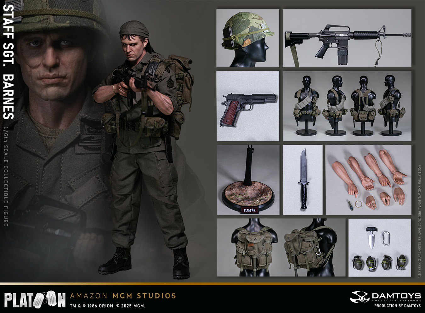 Platoon Staff Sergeant Barnes Sixth Scale Figure by Damtoys