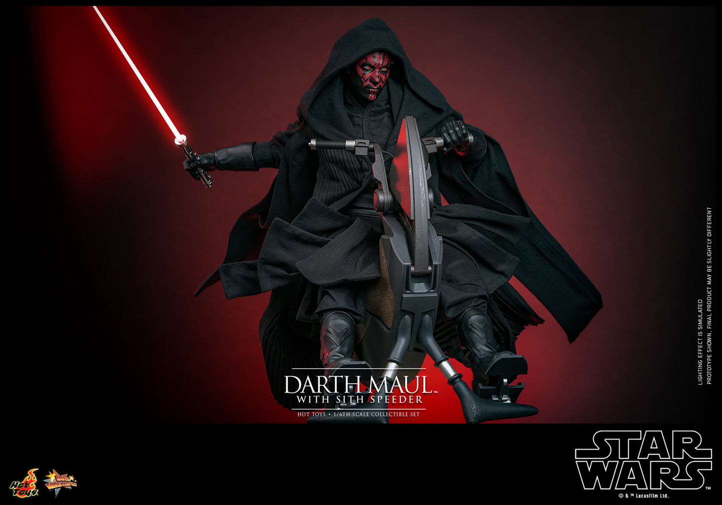 Darth Maul with Sith Speeder 1/6 Scale Figure Set