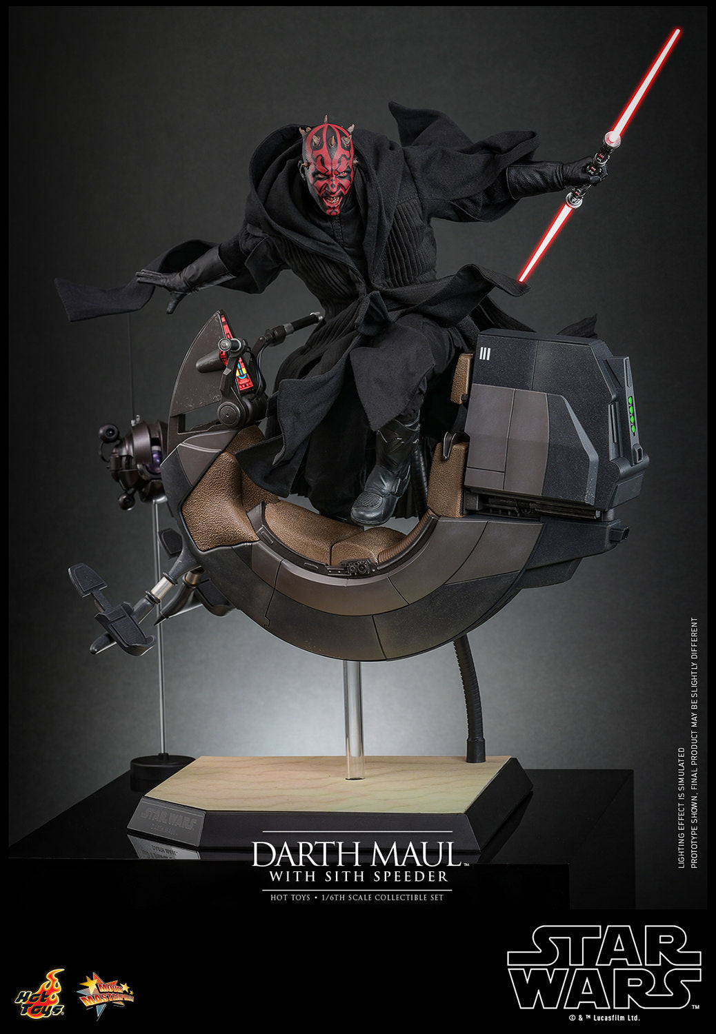 Darth Maul with Sith Speeder 1/6 Scale Figure Set