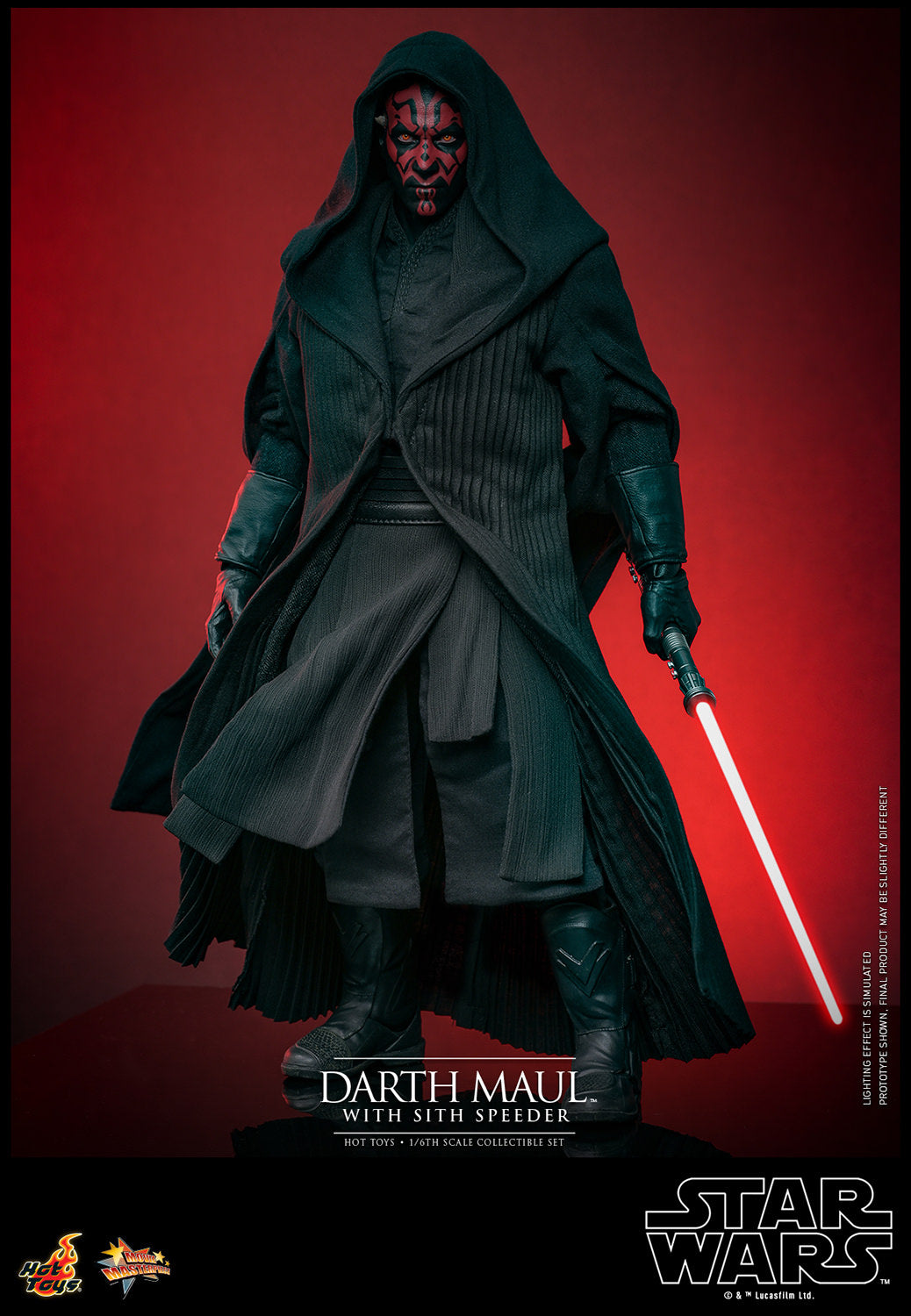 Darth Maul with Sith Speeder 1/6 Scale Figure Set