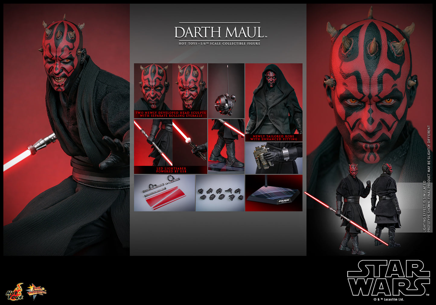 Darth Maul Sixth Scale Figure by Hot Toys