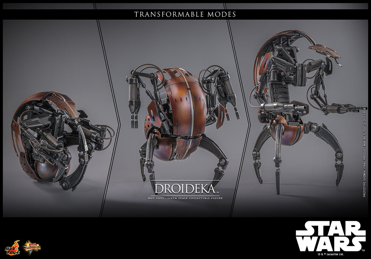 Droideka Sixth Scale Figure by Hot Toys