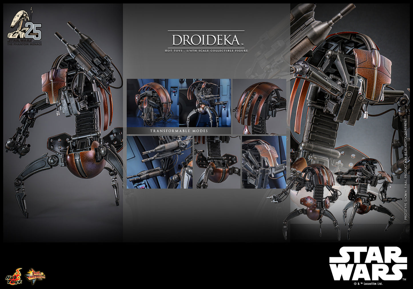 Droideka Sixth Scale Figure by Hot Toys