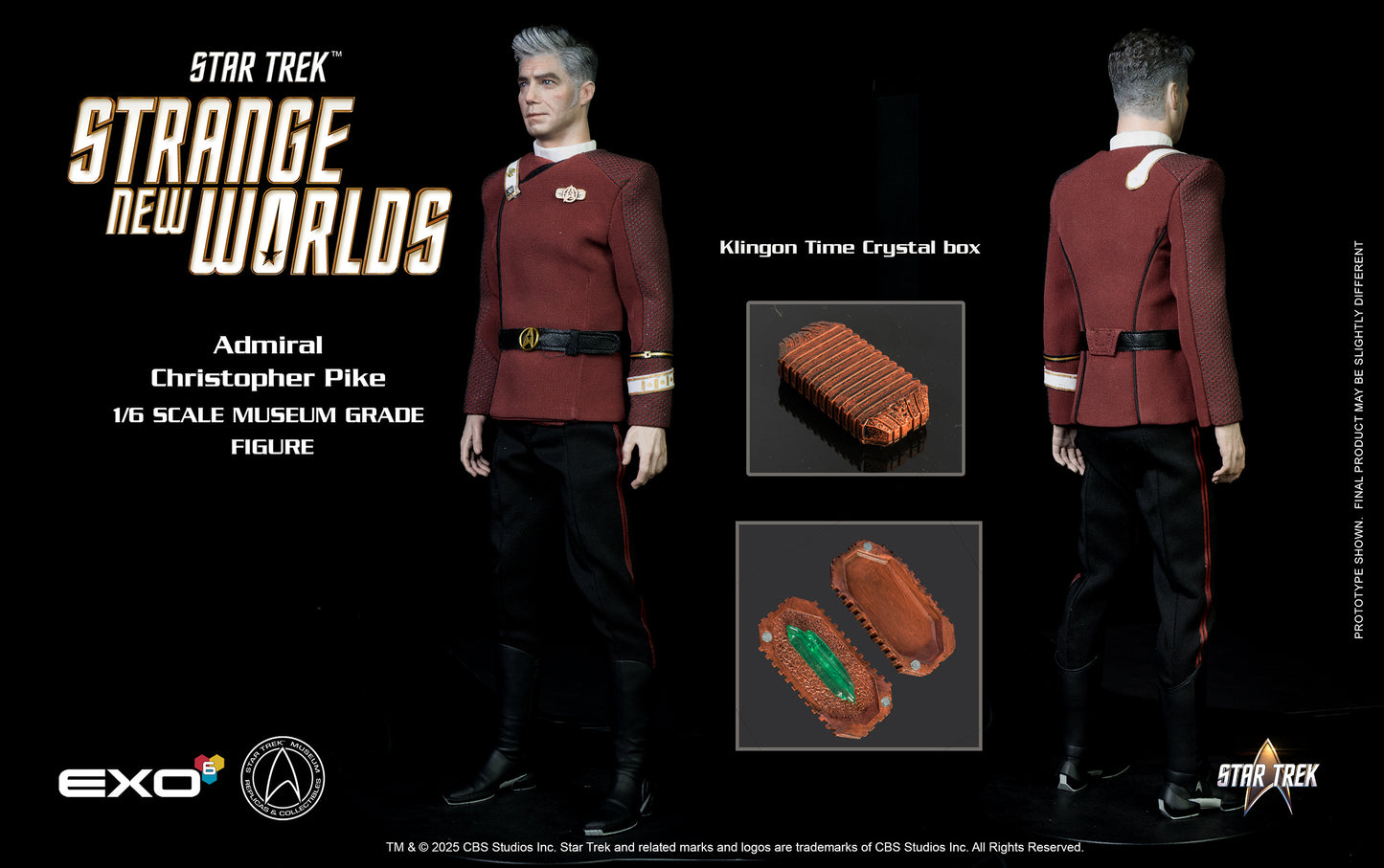 Star Trek: Strange New Worlds – Admiral Christopher Pike Sixth Scale Figure by EXO-6