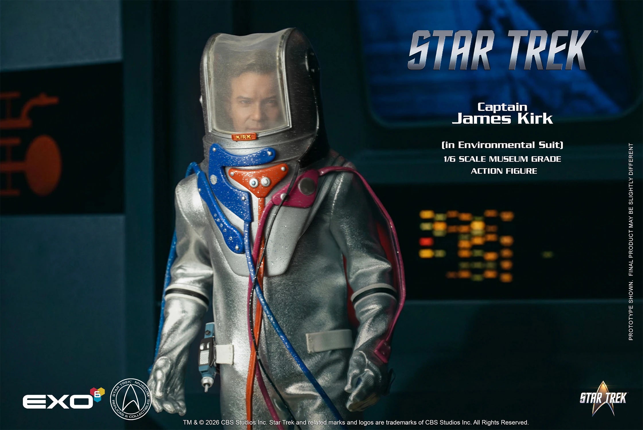 Captain Kirk (Environmental Spacesuit Edition) Sixth Scale Figure by EXO-6