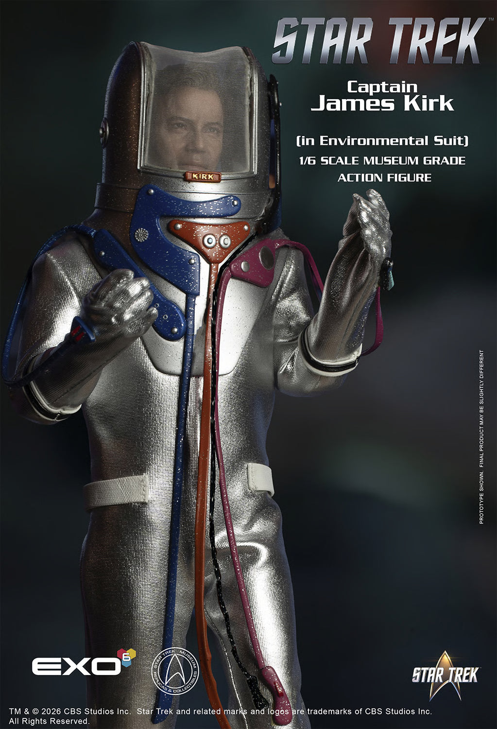 Captain Kirk (Environmental Spacesuit Edition) Sixth Scale Figure by EXO-6