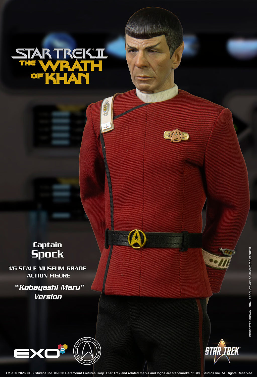 EXO-6 Star Trek II: The Wrath of Khan Captain Spock Kobayashi Maru Edition Sixth-Scale Figure