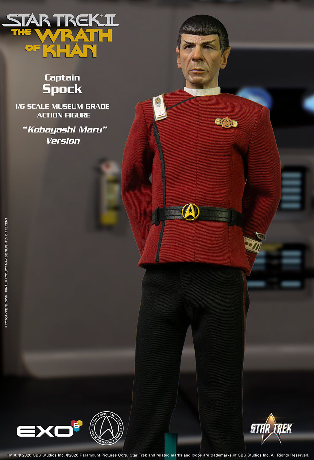 EXO-6 Star Trek II: The Wrath of Khan Captain Spock Kobayashi Maru Edition Sixth-Scale Figure