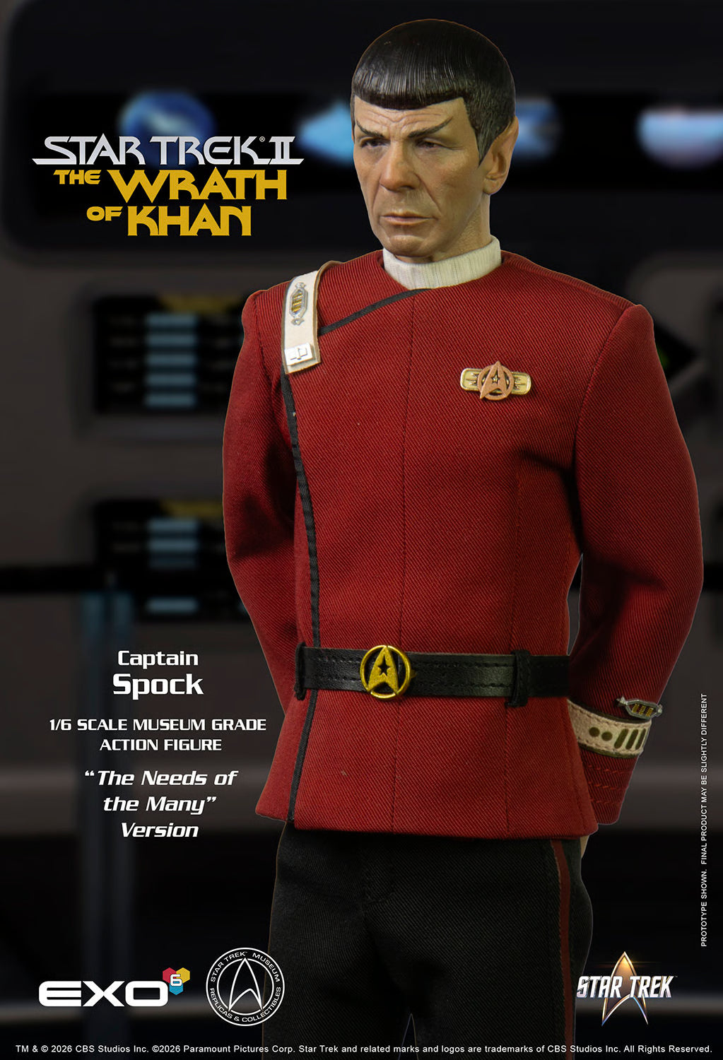 Spock "The Needs of the Many" Sixth-Scale Figure — Star Trek II: The Wrath of Khan
