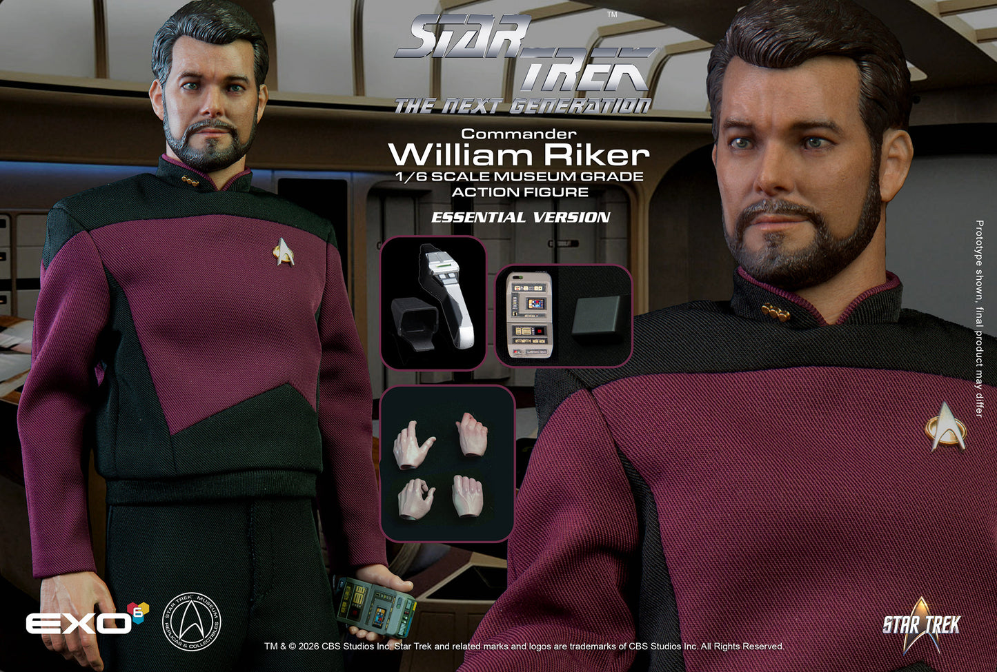 Commander William T. Riker (Essential Version) Sixth Scale Figure
