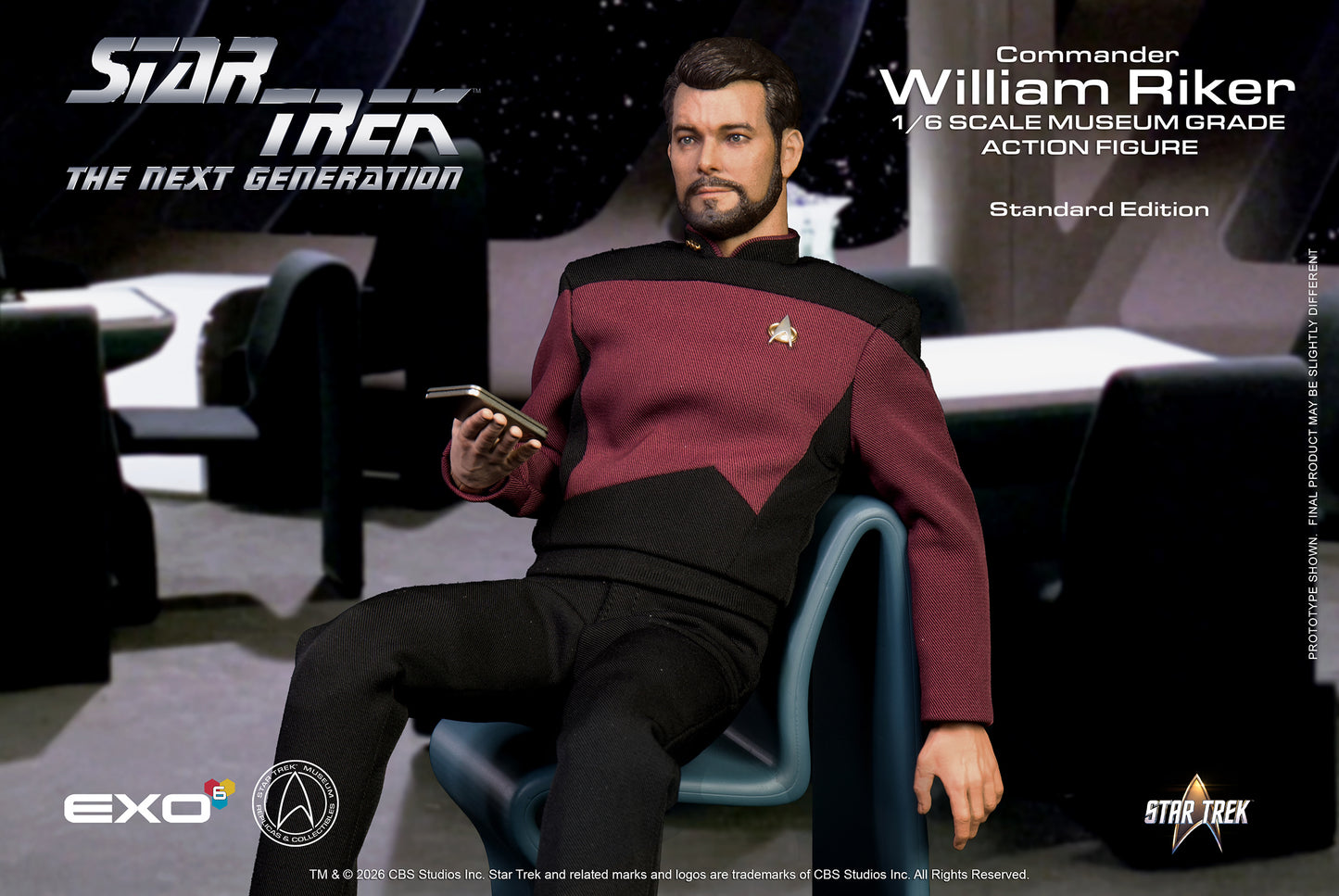 Commander William T. Riker (Standard Version) Sixth Scale Figure