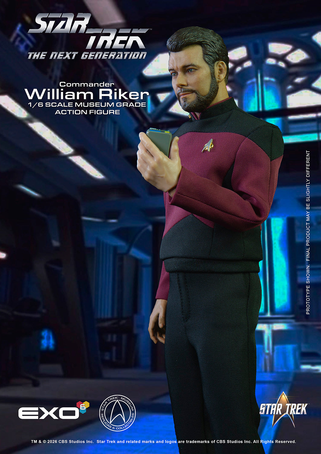 Commander William T. Riker (Standard Version) Sixth Scale Figure