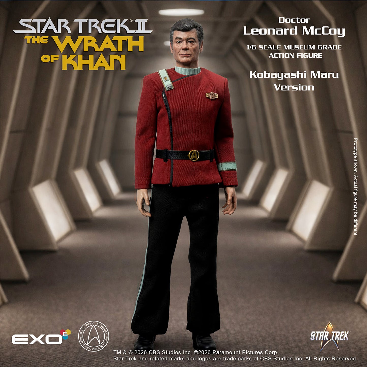 Star Trek: The Wrath of Khan - Dr. Leonard McCoy (Kobayashi Maru Edition) 1/6 Scale Action Figure