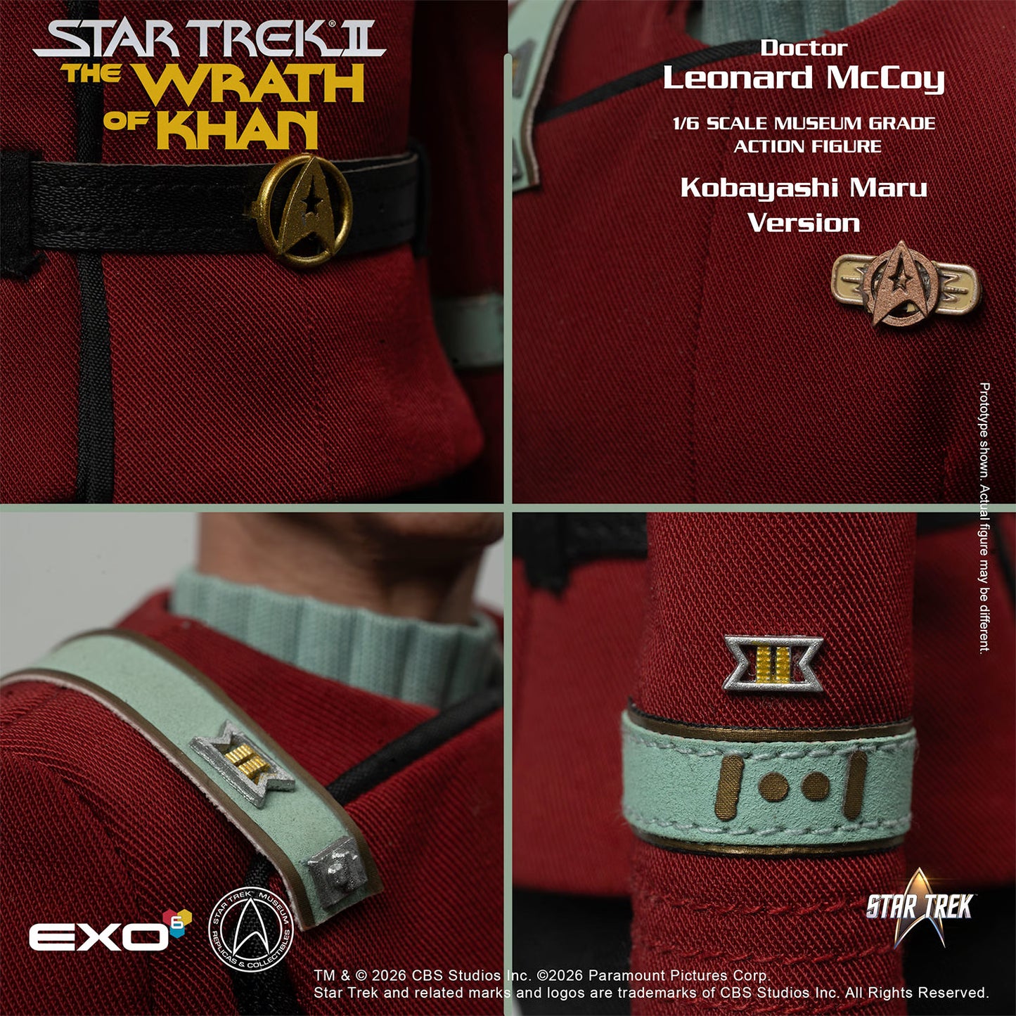 Star Trek: The Wrath of Khan - Dr. Leonard McCoy (Kobayashi Maru Edition) 1/6 Scale Action Figure