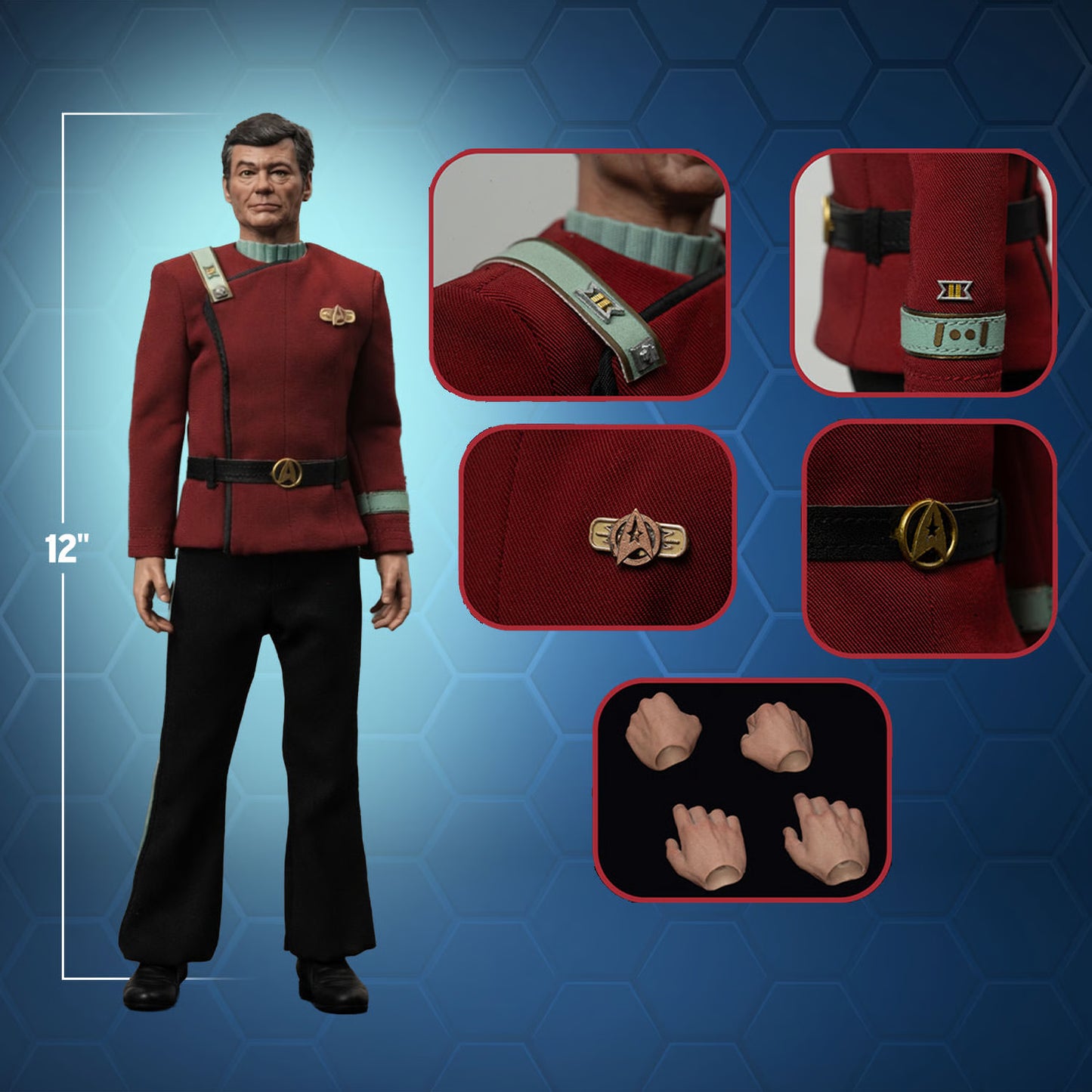 Star Trek: The Wrath of Khan - Dr. Leonard McCoy (Kobayashi Maru Edition) 1/6 Scale Action Figure