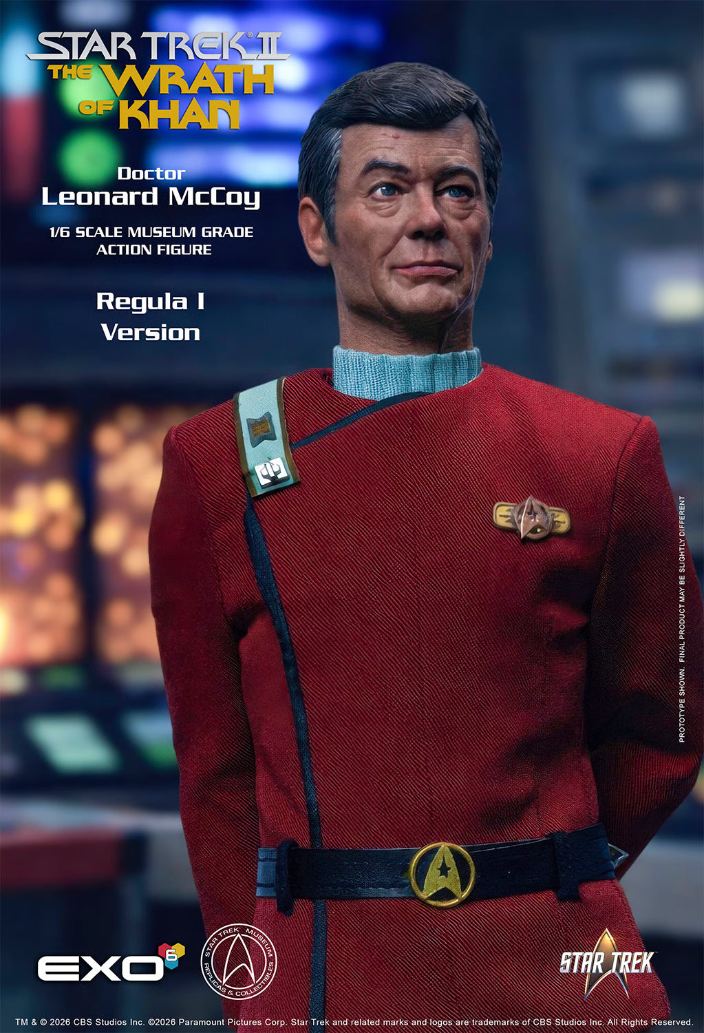 Star Trek: The Wrath of Khan Dr. Leonard McCoy 1/6 Scale Action Figure - Regula One Edition