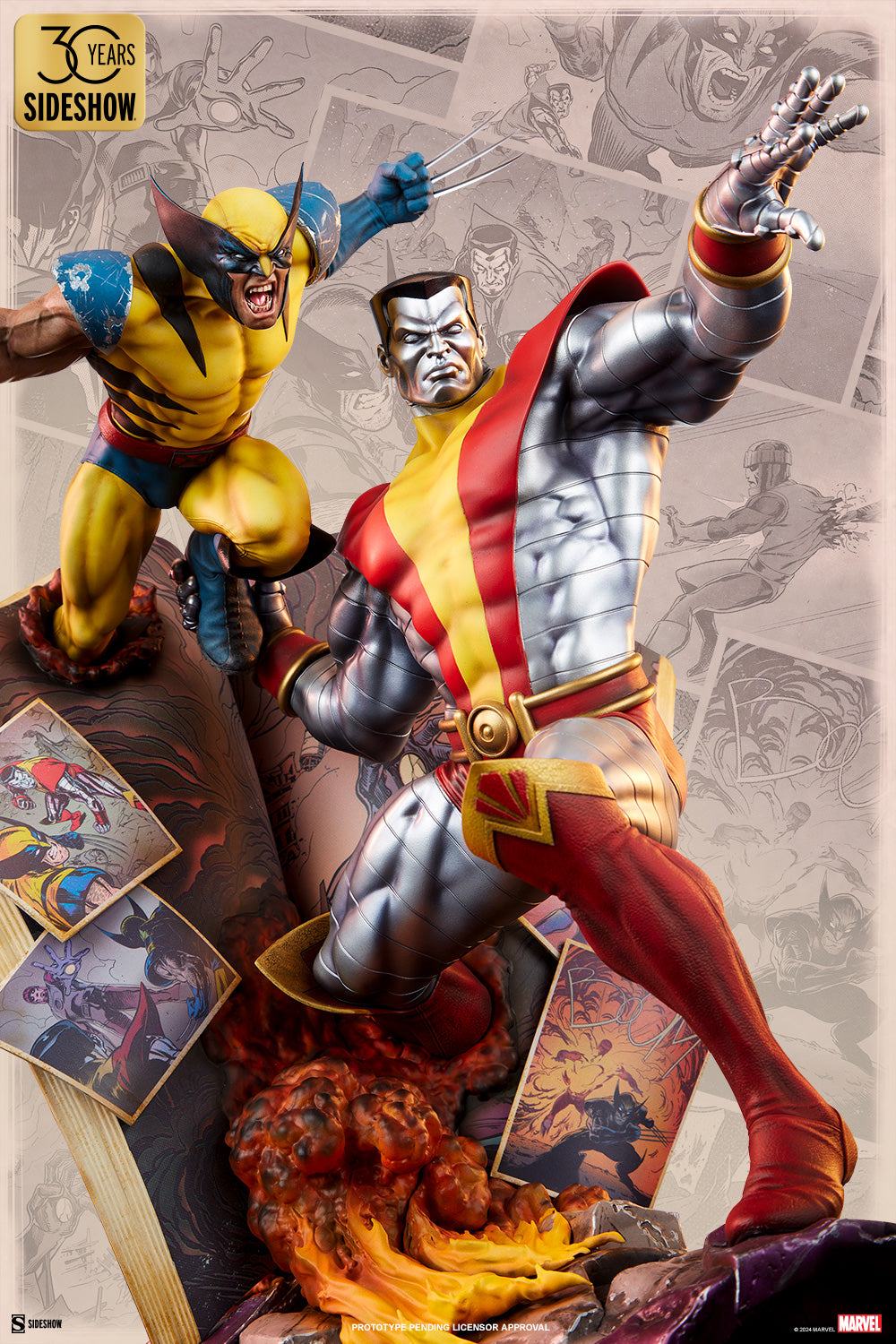 Fastball Special: Colossus & Wolverine Statue by Sideshow