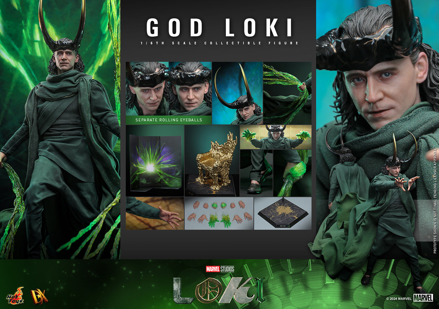 God Loki Sixth Scale Figure by Hot Toys