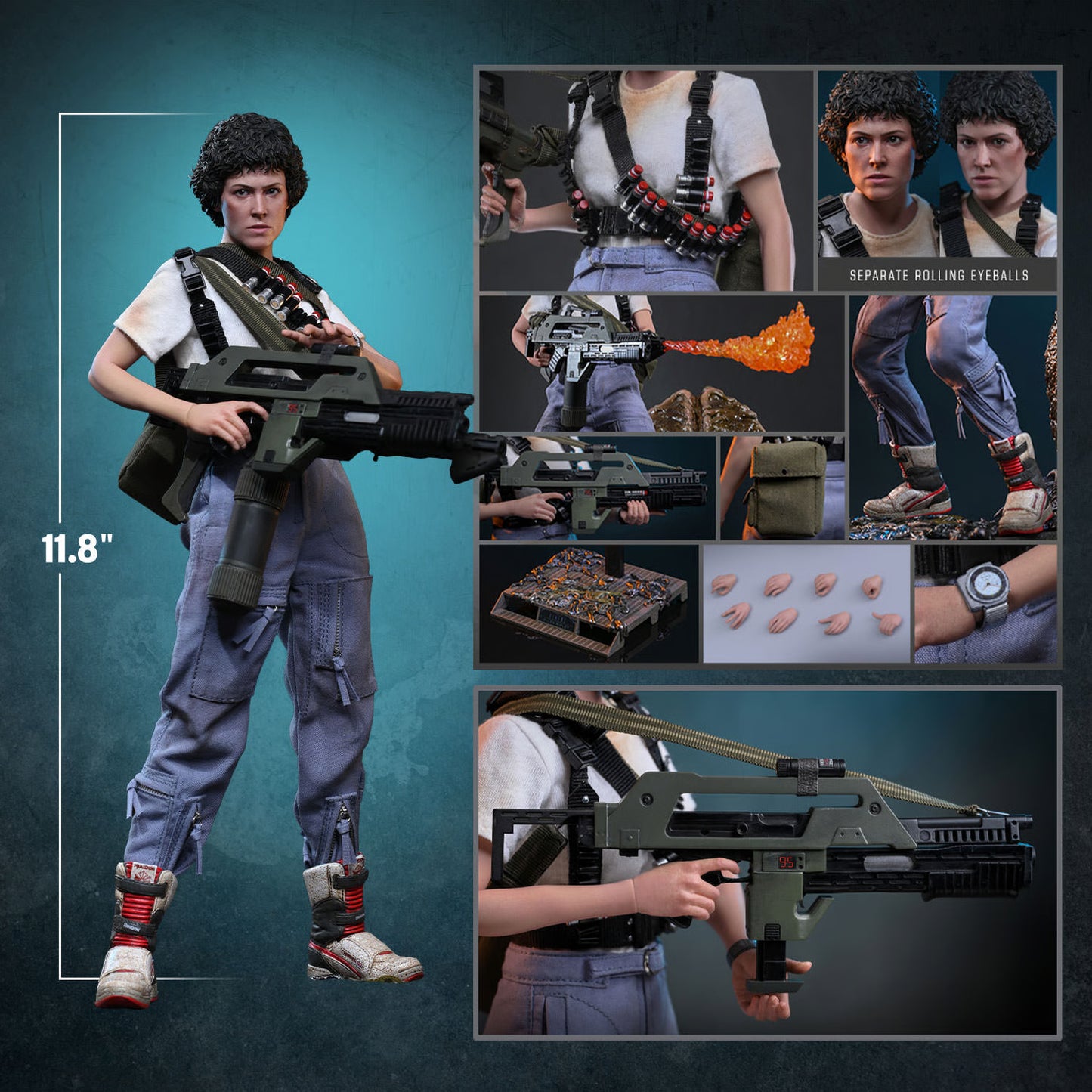 Hot Toys Aliens Ellen Ripley Sixth Scale Collectible Figure — 40th Anniversary Edition
