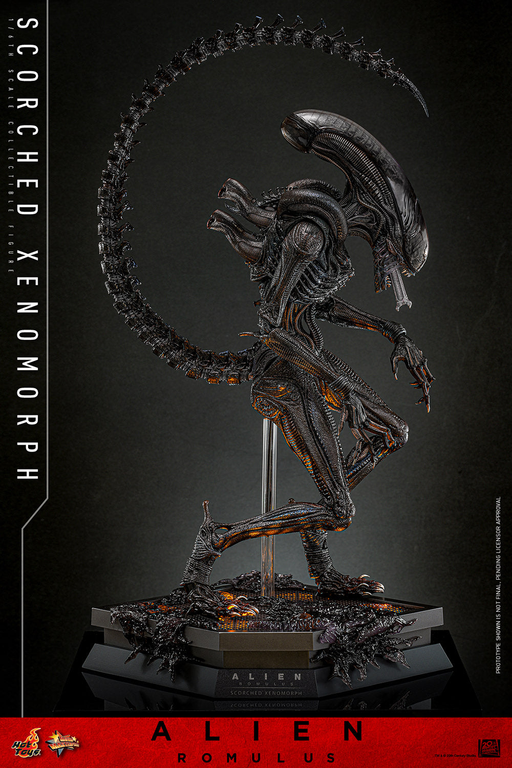 Scorched Xenomorph Sixth Scale Figure