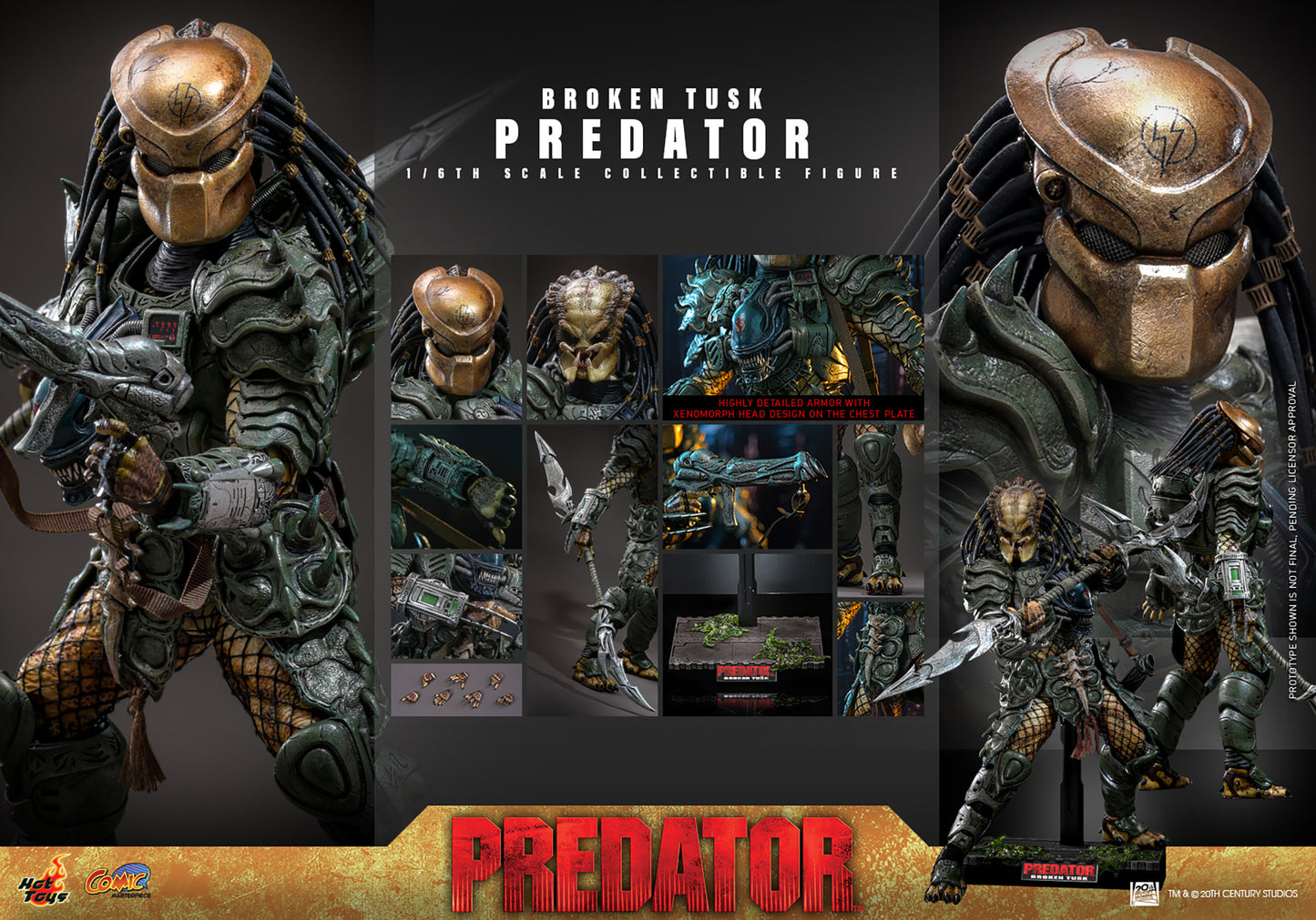 Broken Tusk Predator – Sixth Scale Figure by Hot Toys