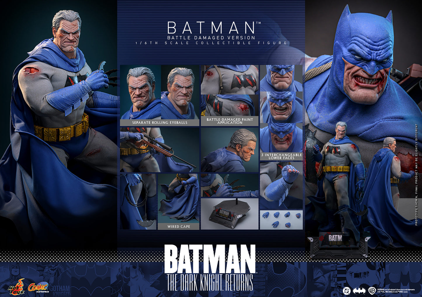 Batman The Dark Knight Returns (Battle Damaged Version) Sixth Scale Figure