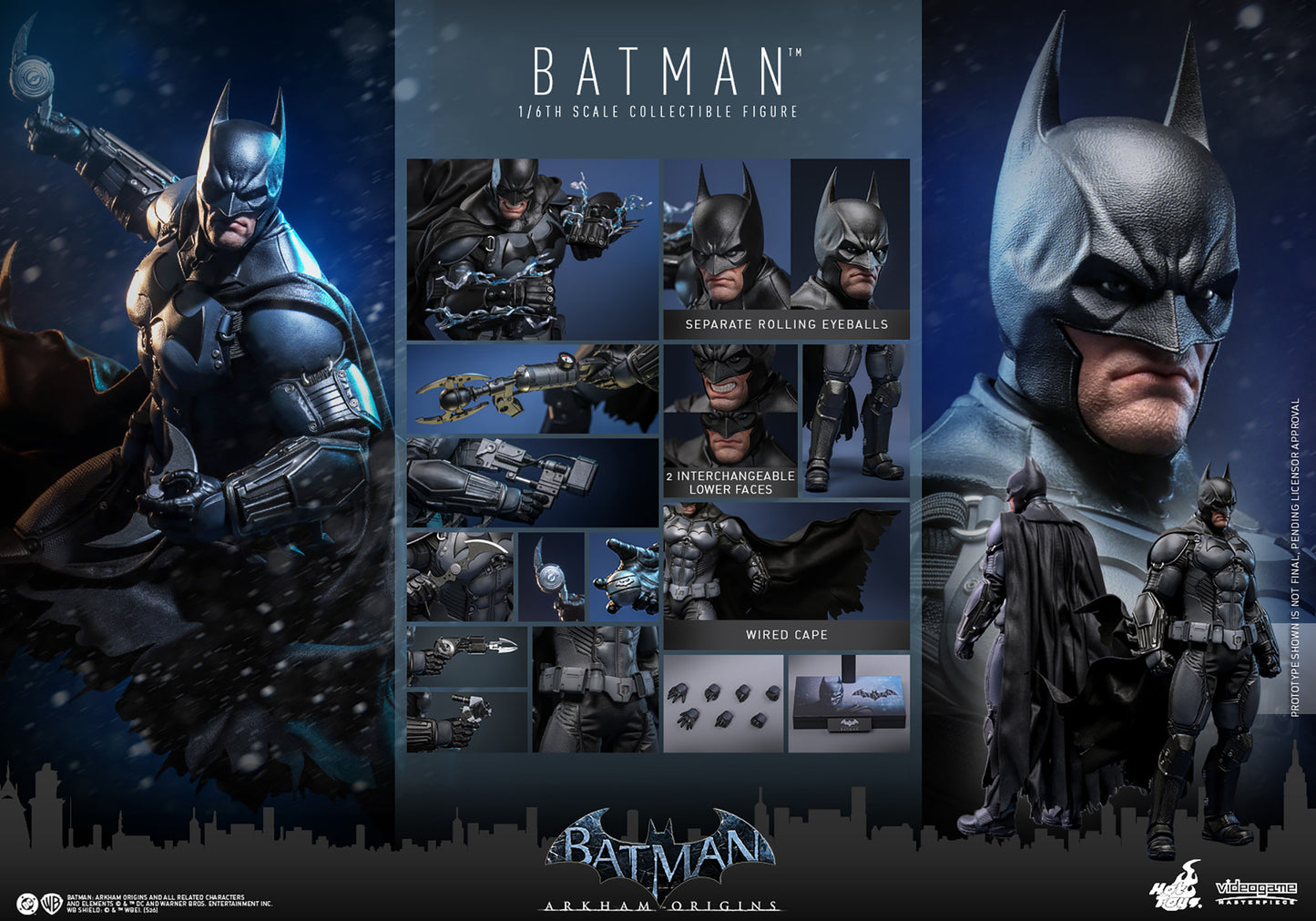 Hot Toys Batman (Arkham Origins) – 1/6 Scale Collectible Figure