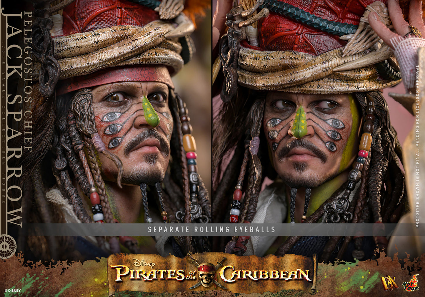 Pelegostos Chief Jack Sparrow Sixth Scale Figure - Hot Toys