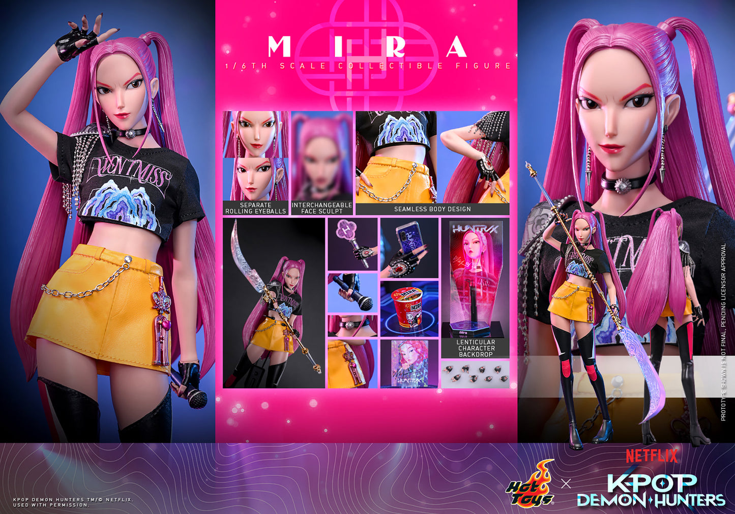 KPop Demon Hunters Mira Sixth Scale Figure