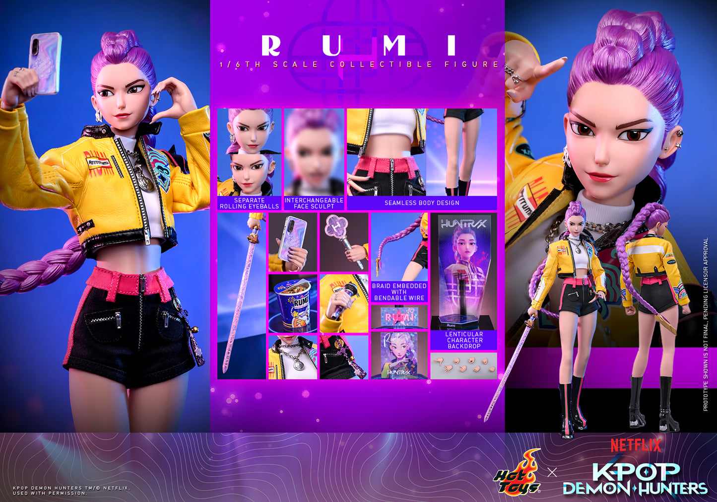 KPop Demon Hunters Rumi Sixth Scale Figure