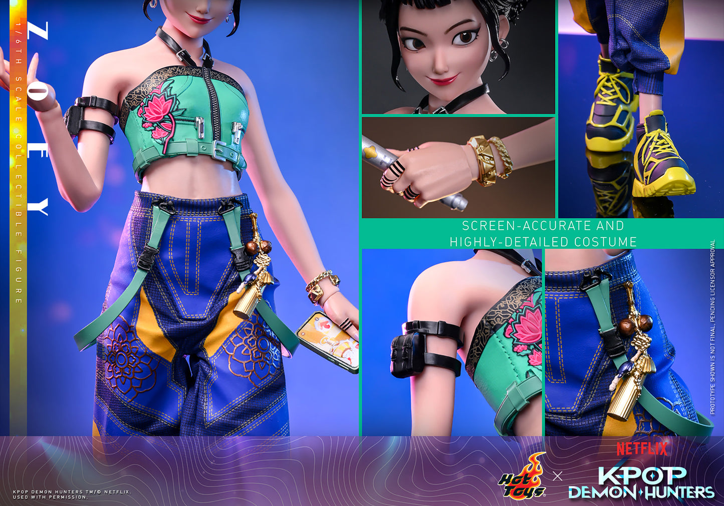 KPop Demon Hunters Zoey Sixth Scale Figure