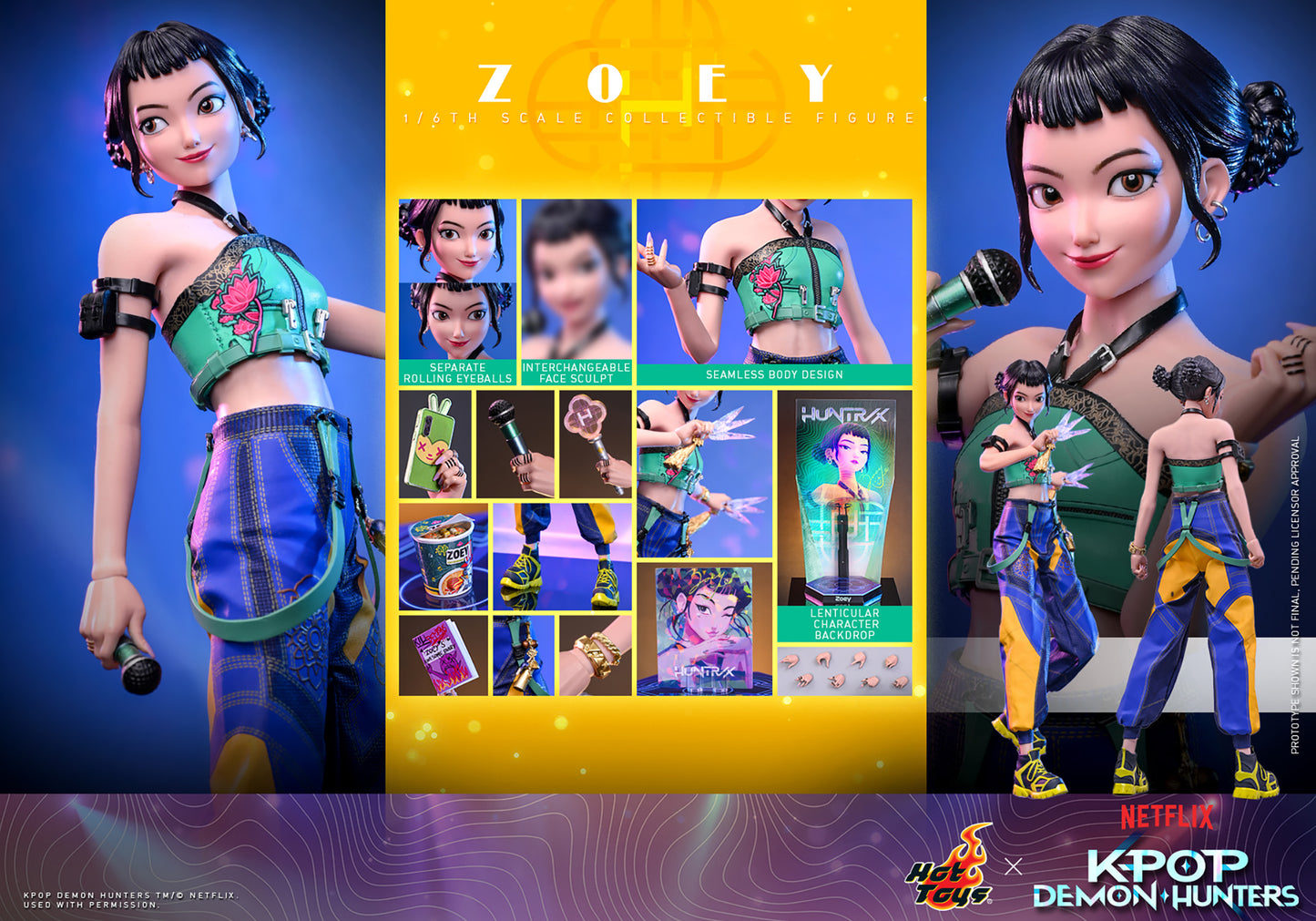 KPop Demon Hunters Zoey Sixth Scale Figure