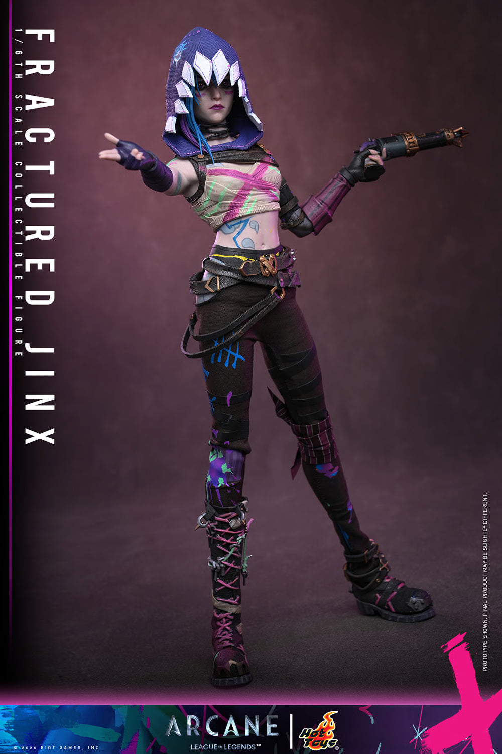Fractured Jinx Sixth Scale Collectible Figure (Arcane) — Hot Toys
