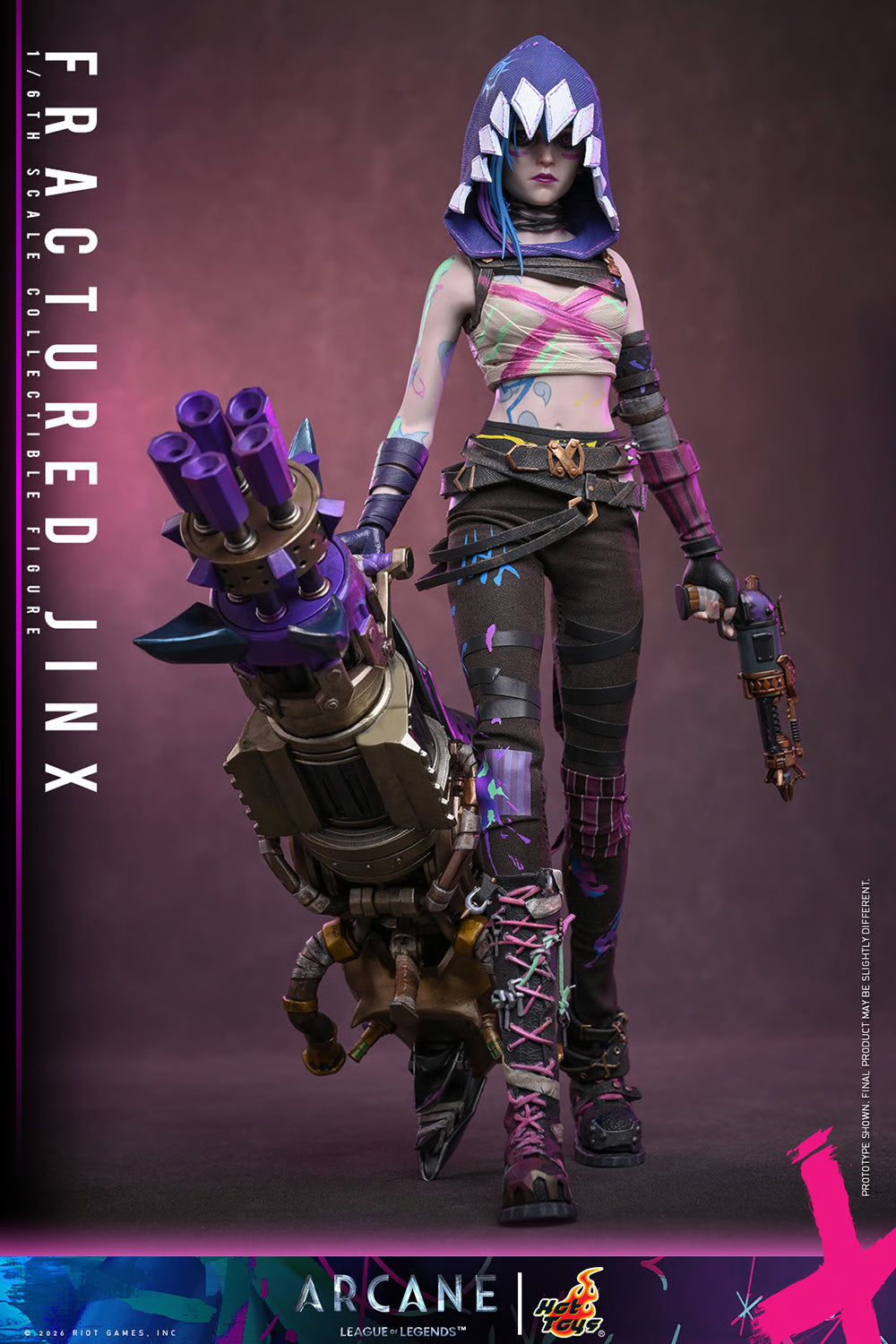Fractured Jinx Sixth Scale Collectible Figure (Arcane) — Hot Toys