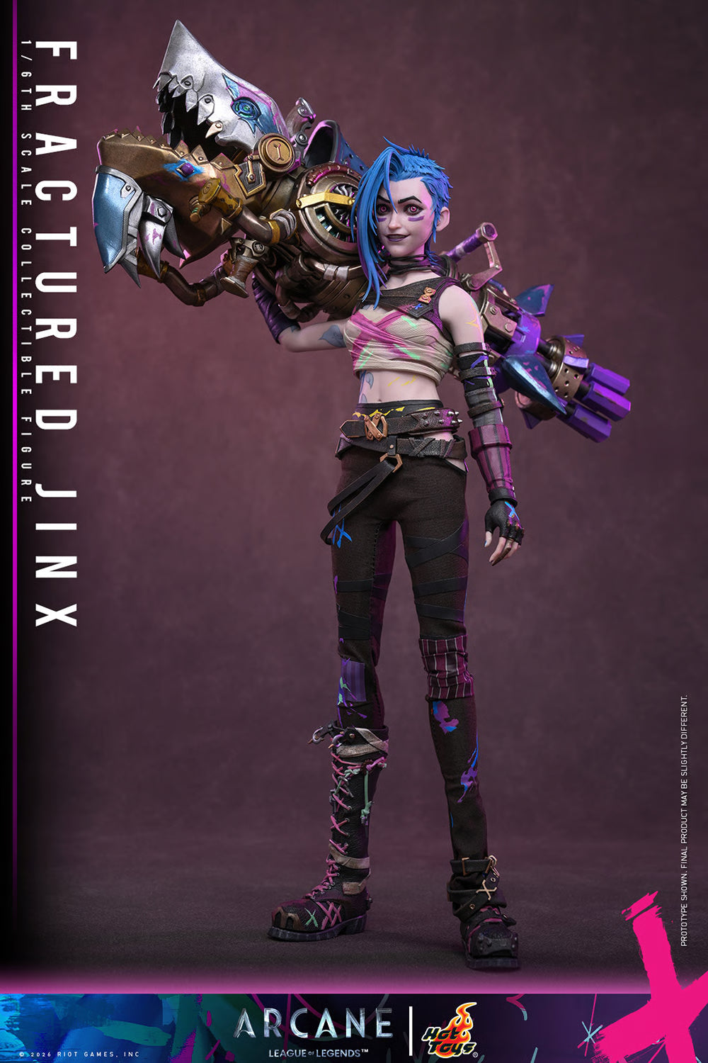 Fractured Jinx Sixth Scale Collectible Figure (Arcane) — Hot Toys