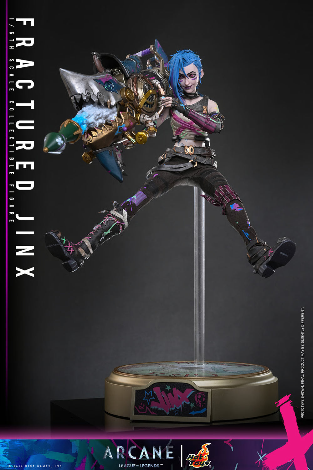Fractured Jinx Sixth Scale Collectible Figure (Arcane) — Hot Toys