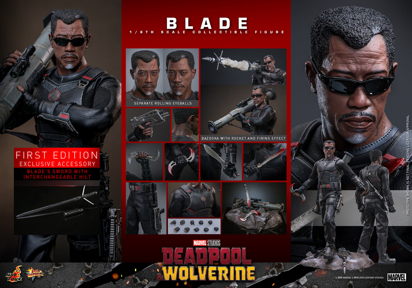 Blade Sixth Scale Figure by Hot Toys