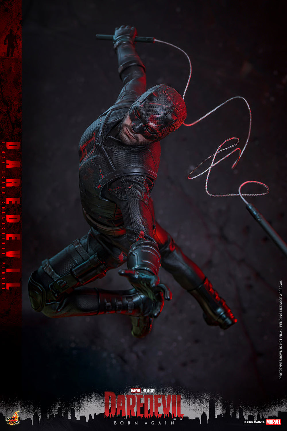 Hot Toys Daredevil Born Again Season 2 Figure TMS186 | 1/6 Scale Charlie Cox