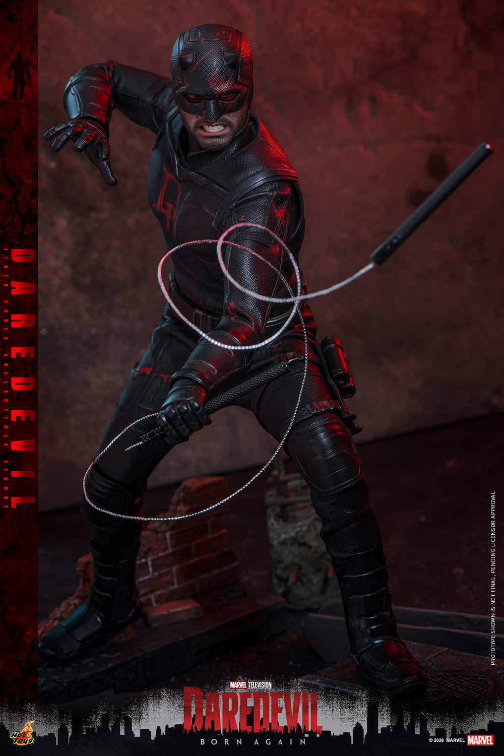 Hot Toys Daredevil Born Again Season 2 Figure TMS186 | 1/6 Scale Charlie Cox