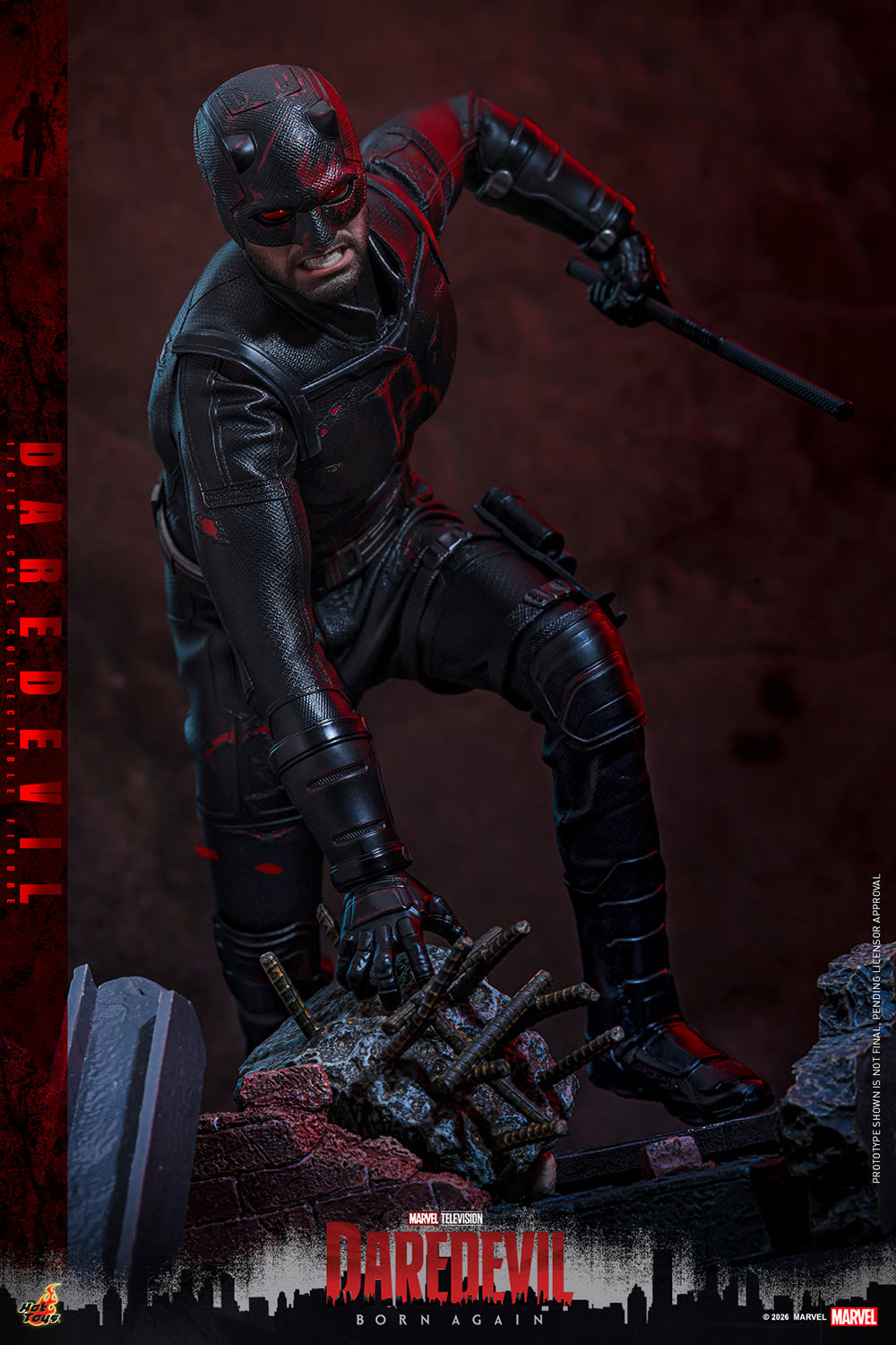 Hot Toys Daredevil Born Again Season 2 Figure TMS186 | 1/6 Scale Charlie Cox