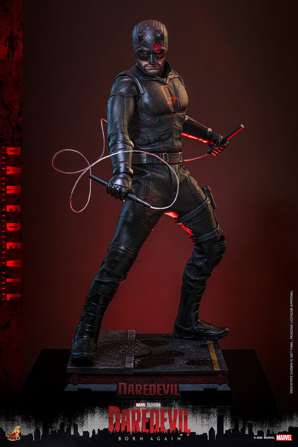 Hot Toys Daredevil Born Again Season 2 Figure TMS186 | 1/6 Scale Charlie Cox