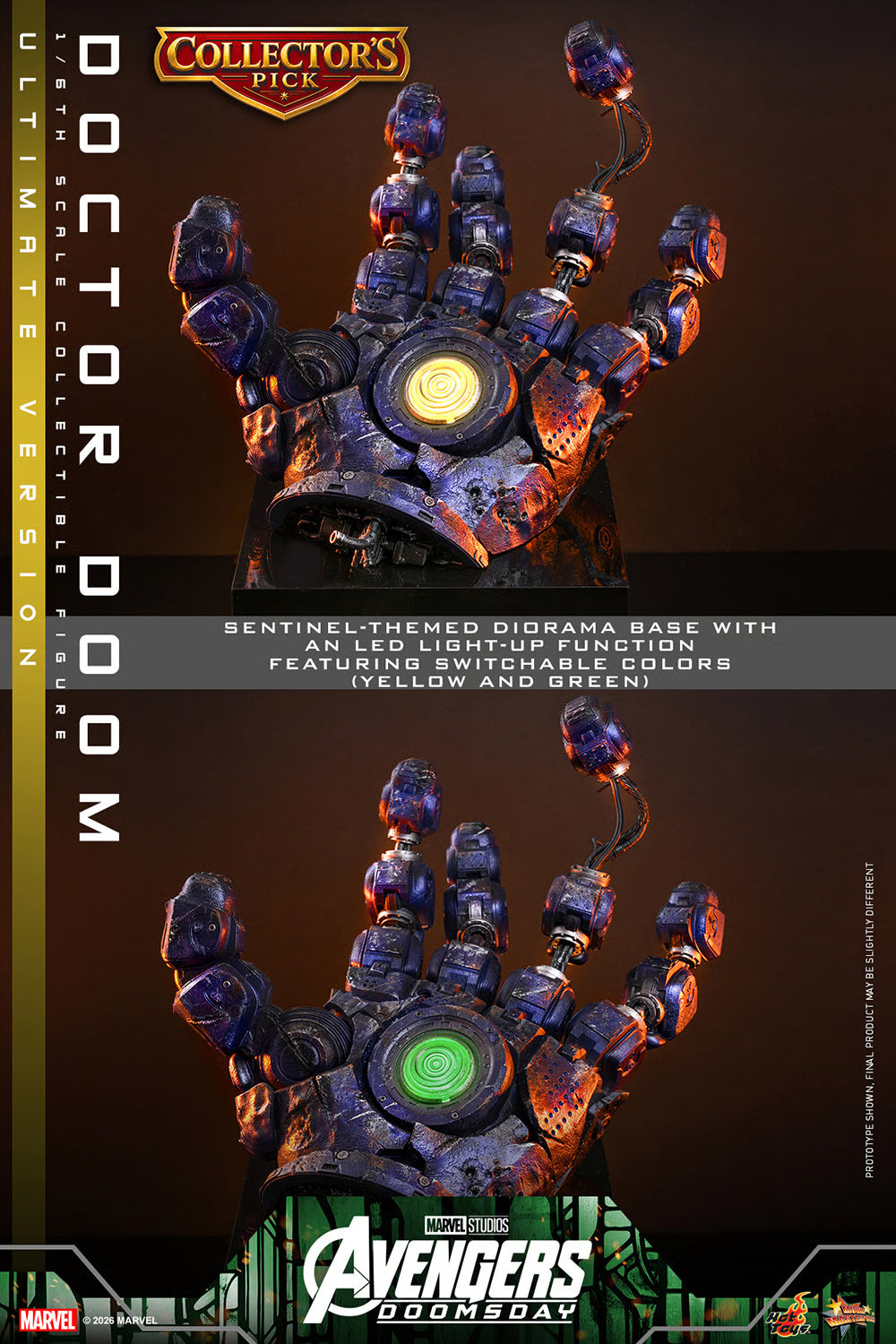 Doctor Doom Collectible Figure (Ultimate Version) — 1:6th Scale, Avengers: Doomsday