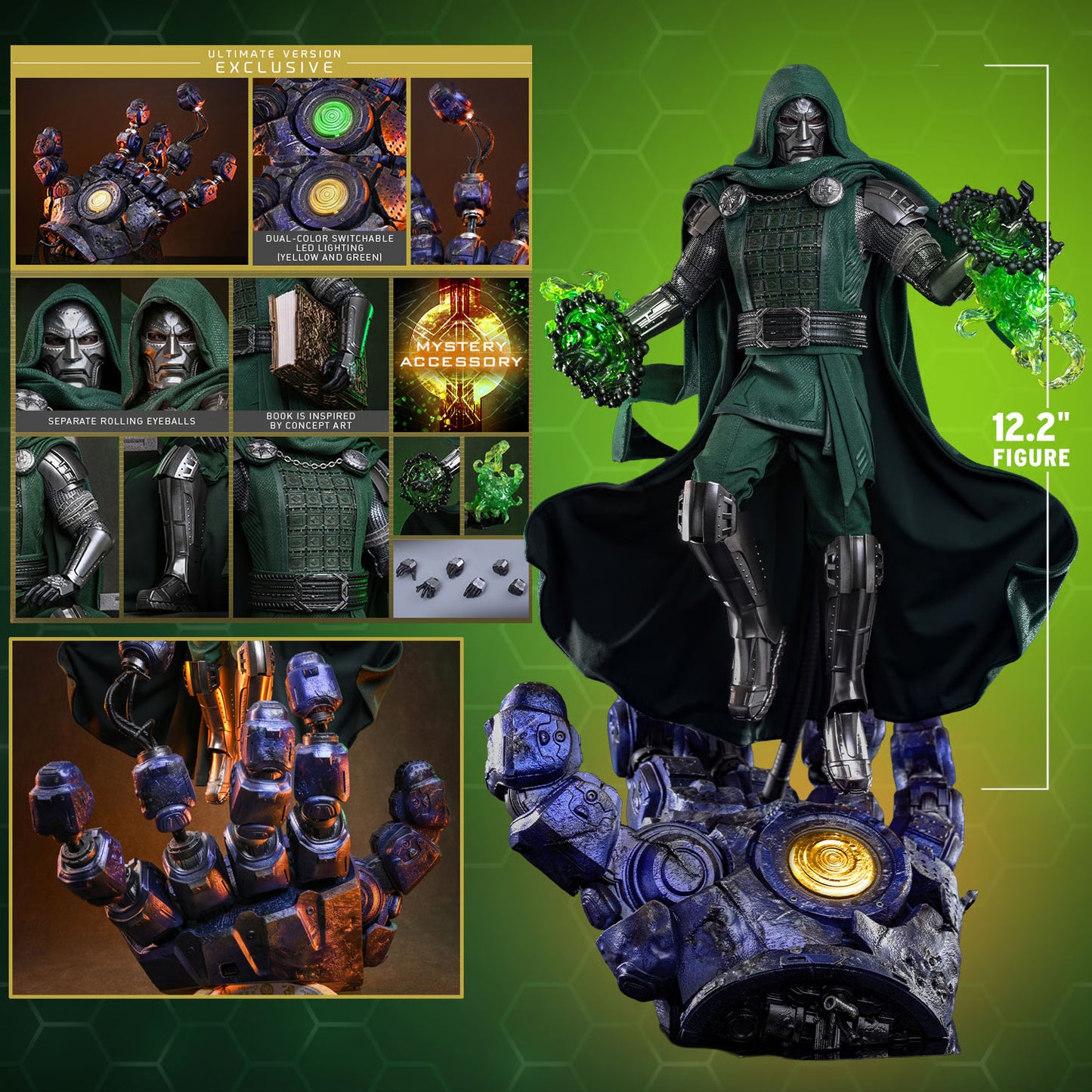 Doctor Doom Collectible Figure (Ultimate Version) — 1:6th Scale, Avengers: Doomsday